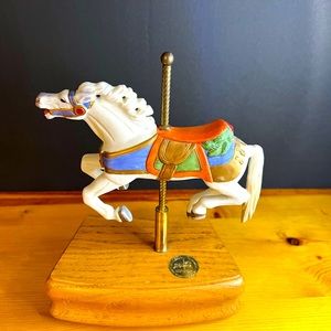 Beautiful American Carousel Horse Tobin Fraley Limited Edition Music Box Signed